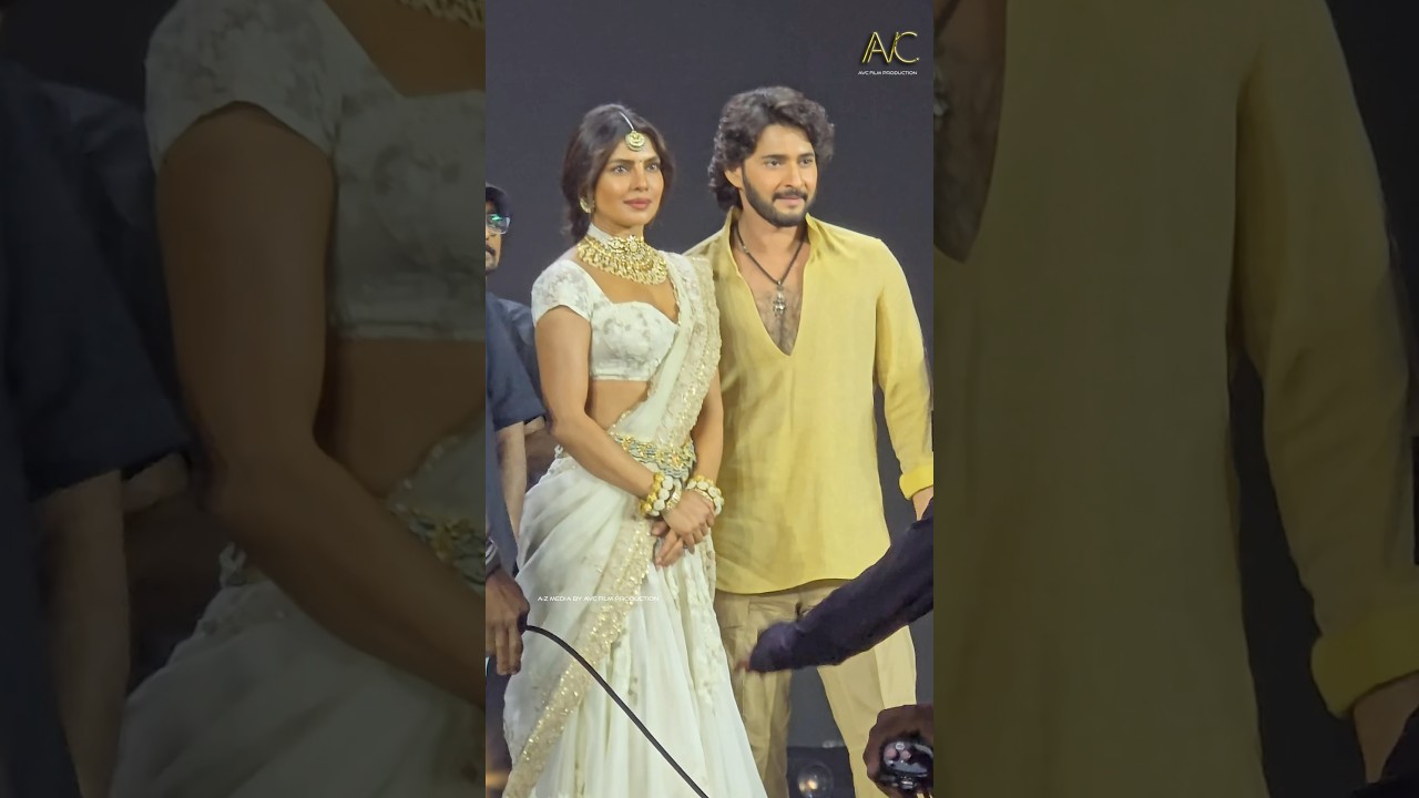 Mahesh Babu & Priyanka Chopra at Varanasi Movie Event