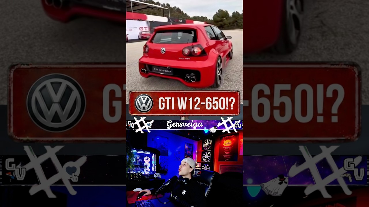 Volkswagen Criou o Golf GTI Mais Insano da História... W12-650!
