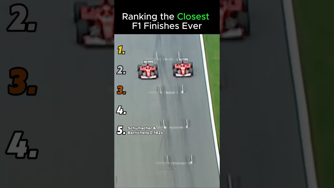 Closest F1 Finishes Ever 🏁