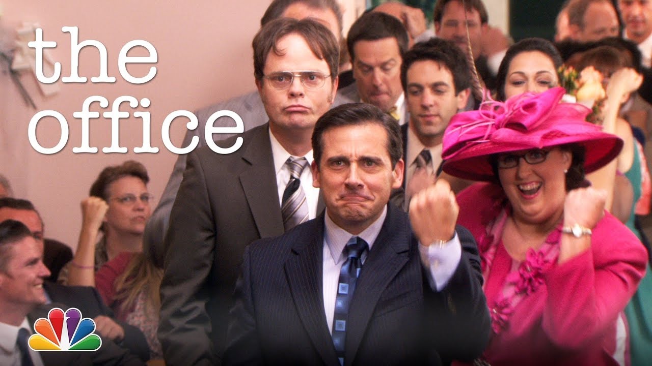 Unforgettable Office Wedding Dance Surprise! 💃 Jim & Pam's Heartwarming Entrance