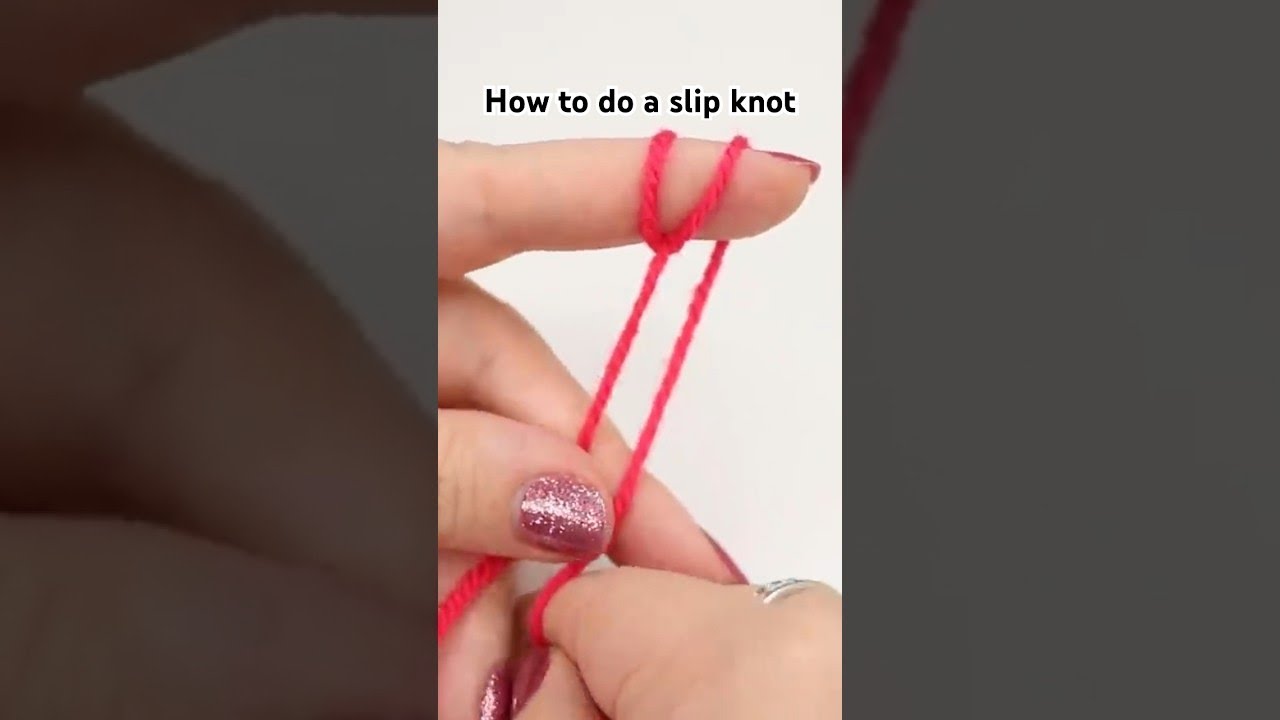Learn to Make a Slip Knot for Crochet 🧶