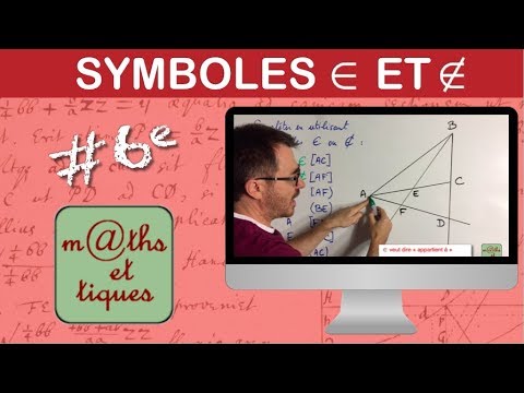 Maîtriser ∈ et ∉ en sixième 📚
