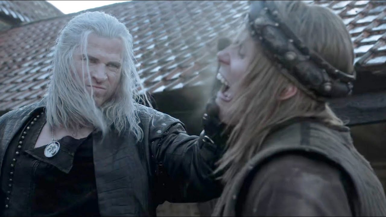 Epic Geralt vs Bandits Battle in The Witcher Season 4 ⚔️