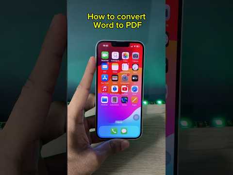 Convert Word to PDF on iPhone #shots #ios #apple #iPhone