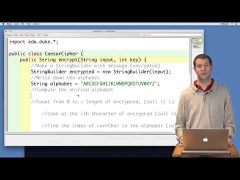 Implementing the  Ceaser cipher:Translating to code