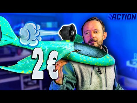 Moins cher, c'est pas possible !! 😳 Une TURBINE sur le Planeur ACTION - aéromodélisme