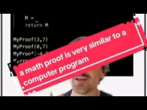 Proofs in math are like computer programs