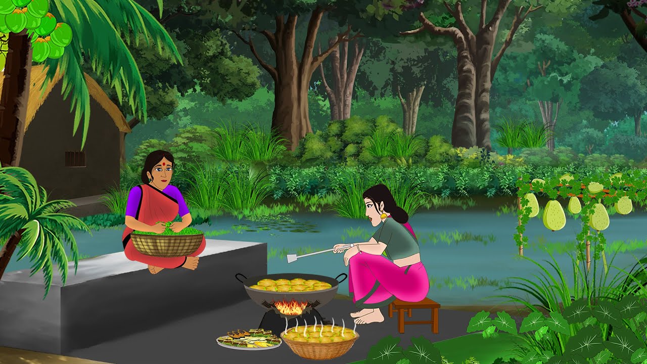 दो बहनों की सब्ज़ी पूरी: मजेदार और सीखने वाली हिंदी कहानी 🍲