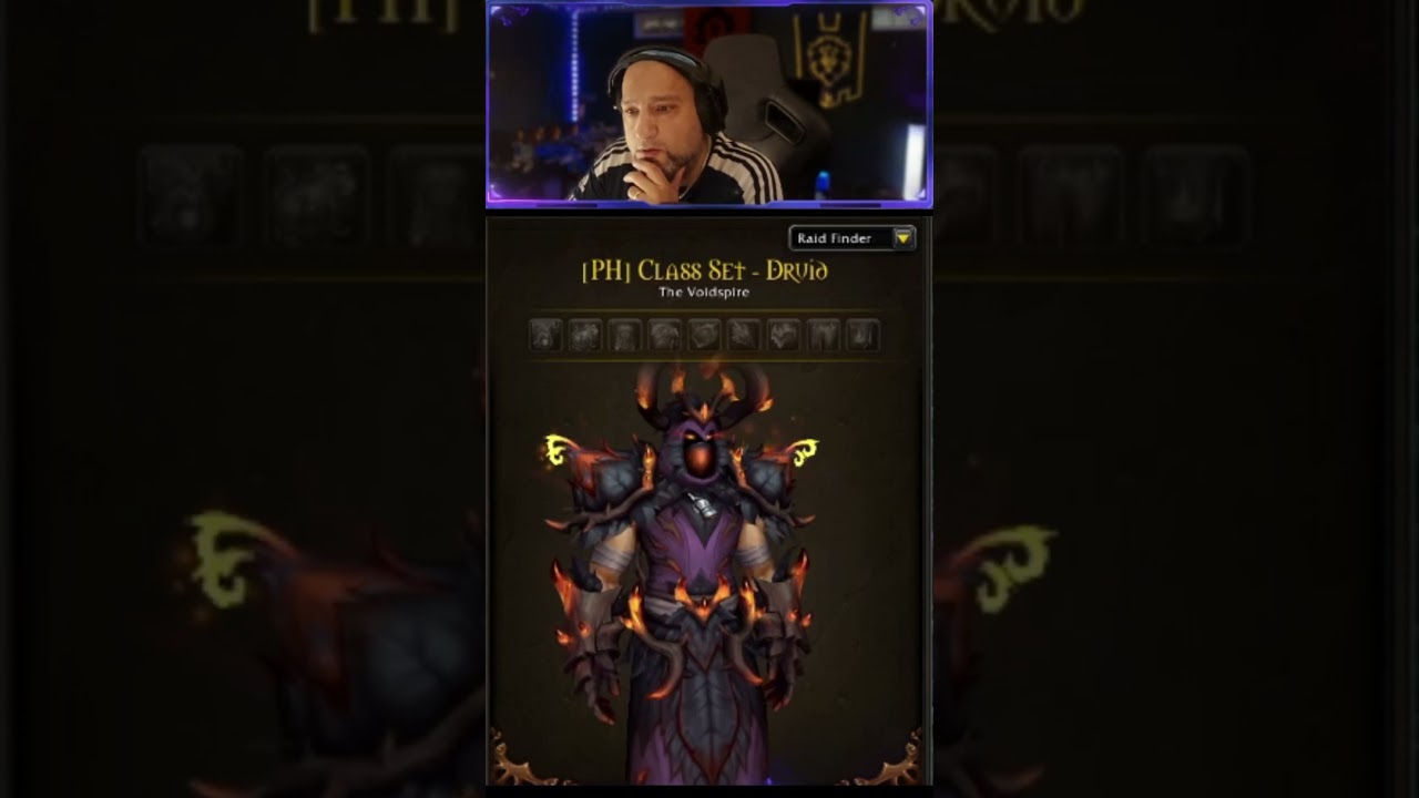 DRUID Tier Transmog Midnight S1 #wow #shorts #warcraft