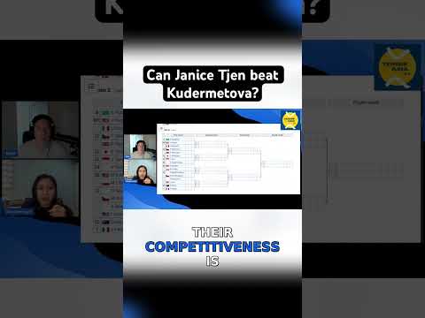 Qualifier Janice Tjen faces Kudermetova - Can she cause an upset? #tennis #wta #usopen