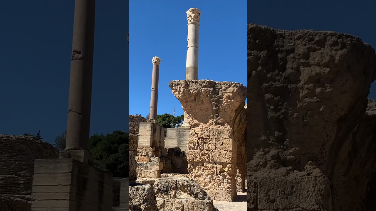 Explore Carthage's Roman Baths in Tunisia 🏛️