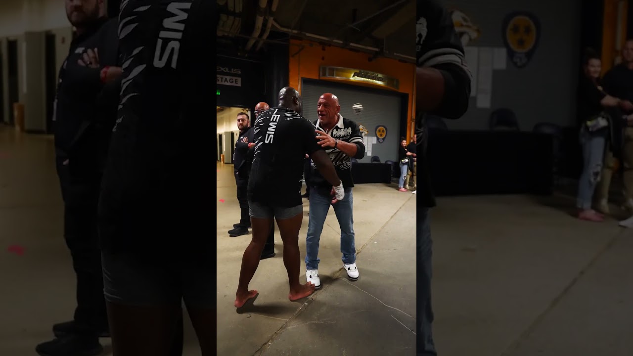 Derrick Lewis 🤝 Mark Coleman #ufcnashville