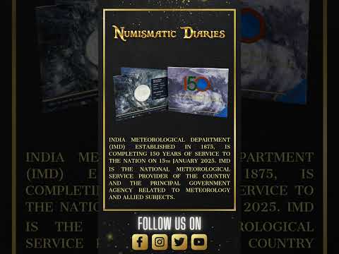 150 Years of India Meteorological Department (Denomination of 150) Proof -Wooden Packing