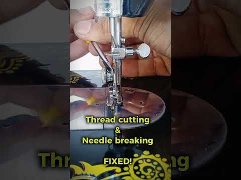 Thread cutting & needle breaking fixed ! #sewingmachine #sewingmachinetips #tipsandtricks #sewing