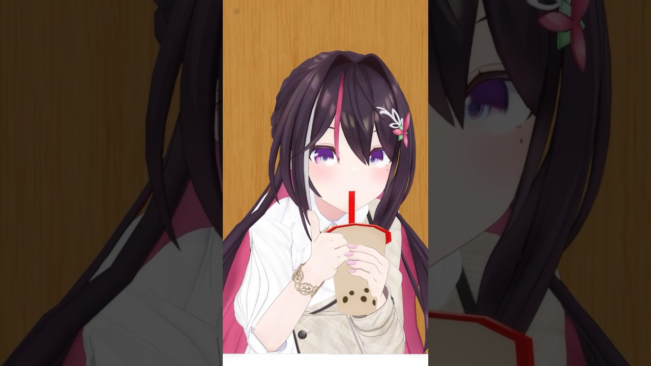 目隠しでタピオカミルクティーにストロー挑戦🎯