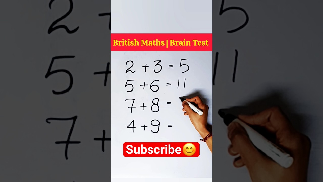 British Maths Brain Test
