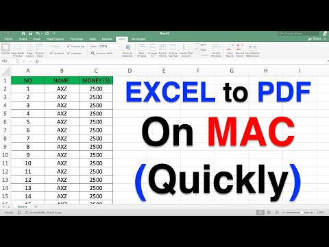 How To Save Excel As Pdf On MAC