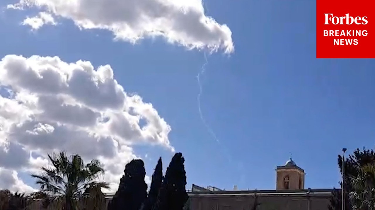 RAW VIDEO: Iran Launches Strikes On Haifa, Israel