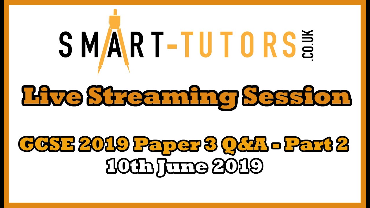 GCSE Maths Paper 3 Q&A — June 10, 2019 | Boost Your Grades!
