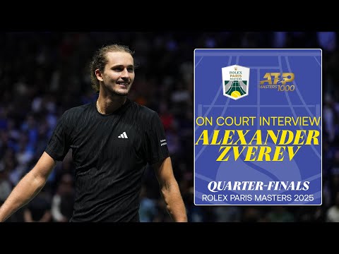 Alexander Zverev's quarter-finals on-court interview | Rolex Paris Masters