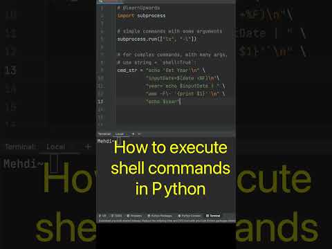 Python execute shell commands