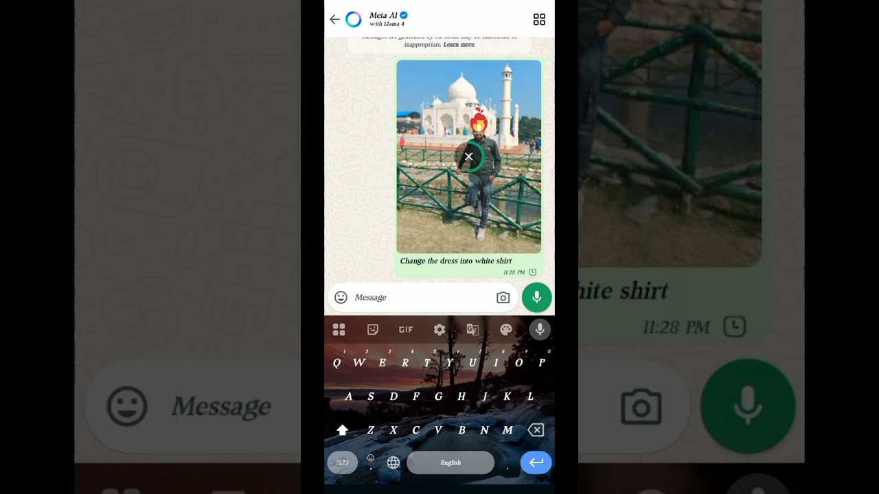 WhatsApp MetaAI Introduces Automatic Dress Change 👗