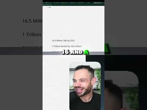 TAO's $1T Potential Faster Than Bitcoin Price Prediction! #crypto #tao #bittensor