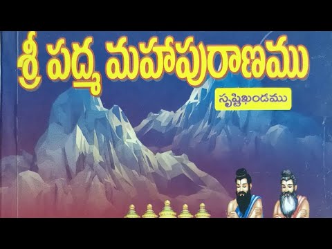 శ్రీ పద్మ మహాపురాణం సృష్టి ఖండము రెండవ భాగం @MegaVasista 