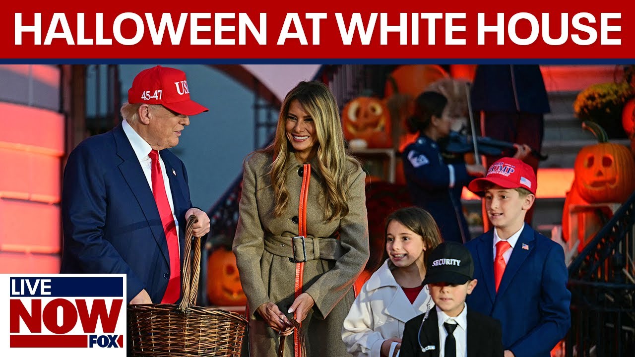 President Trump and First Lady Melania Celebrate Halloween with White House Trick-or-Treaters 🎃