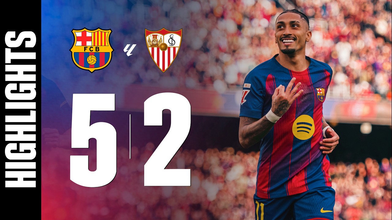 FC BARCELONA 5 vs 2 SEVILLA FC | LALIGA 2025/26 MD28 🔵🔴