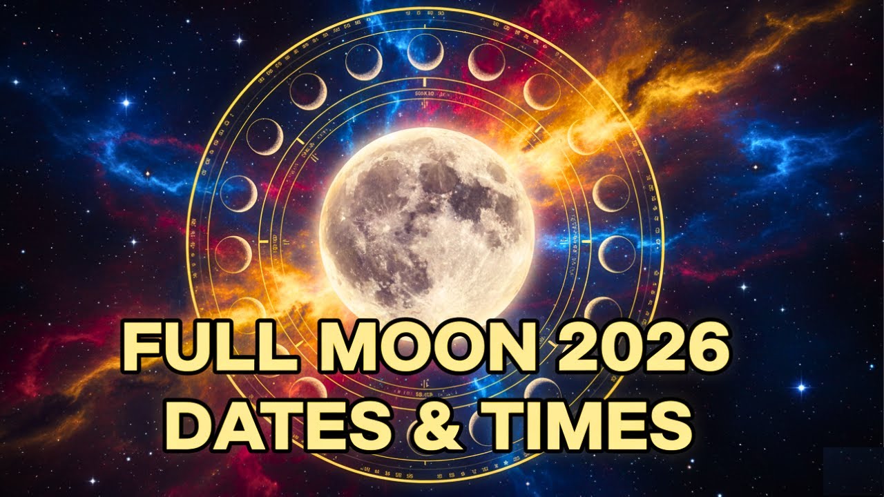 Full Moon Calendar 2026: Dates, Times & Types 🌕