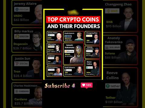 Top Crypto Coins and Their Founders โ 2025 Update ๐ฐ๐ #crypto
