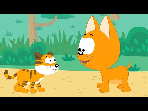 Котенок Котэ и Синий трактор | УЧИМСЯ РЫЧАТЬ | Песенки мультики для детей малышей