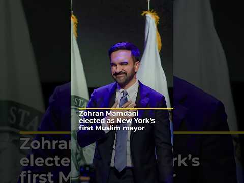 Zohran Mamdani elected New York mayor - vows to serve all communities | AJ #shorts