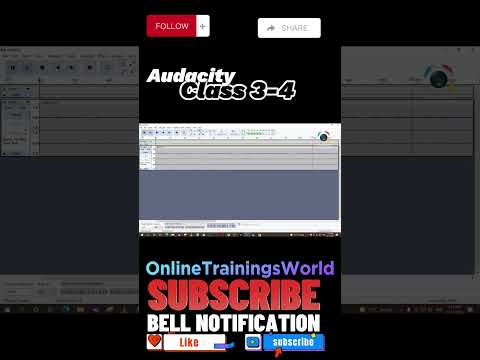 Selection Draw Envelop Tool in Audacity #OnlineTrainingsWorld #audio #voice #reverb #onlineediting