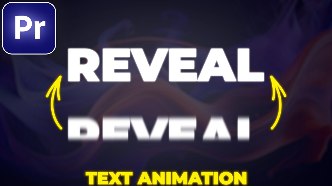 Premiere Pro Text Reveal & Sliding Animation 🎬