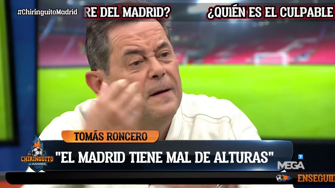 Reacción de Roncero tras la derrota del Real Madrid ante el Liverpool