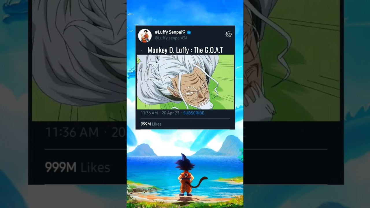 Monkey D. Luffy: The G.O.A.T of One Piece 🏴‍☠️