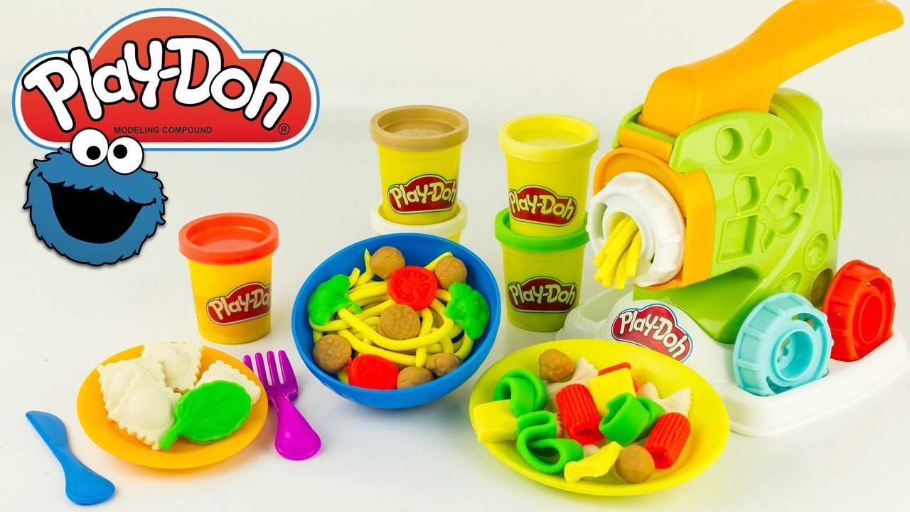 Play Doh Pasta Factory & Cookie Monster Toy Review 🍝