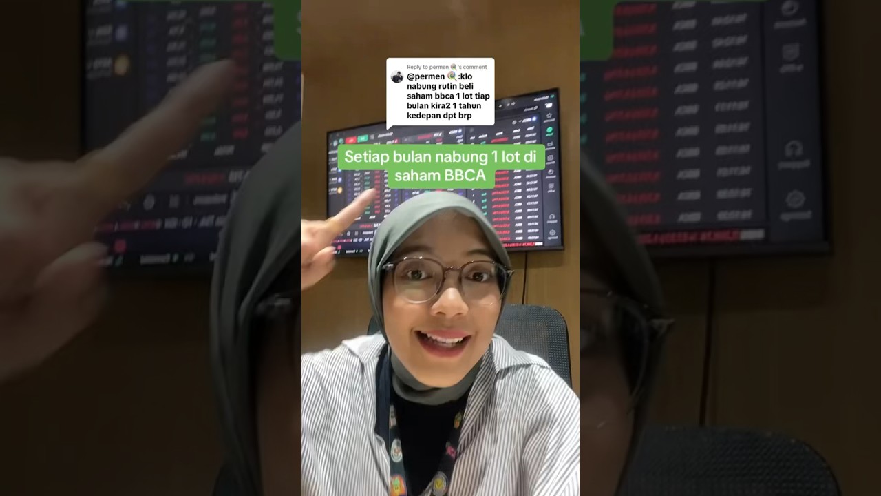 Nabung 1 lot Saham $BBCA Setiap Bulan