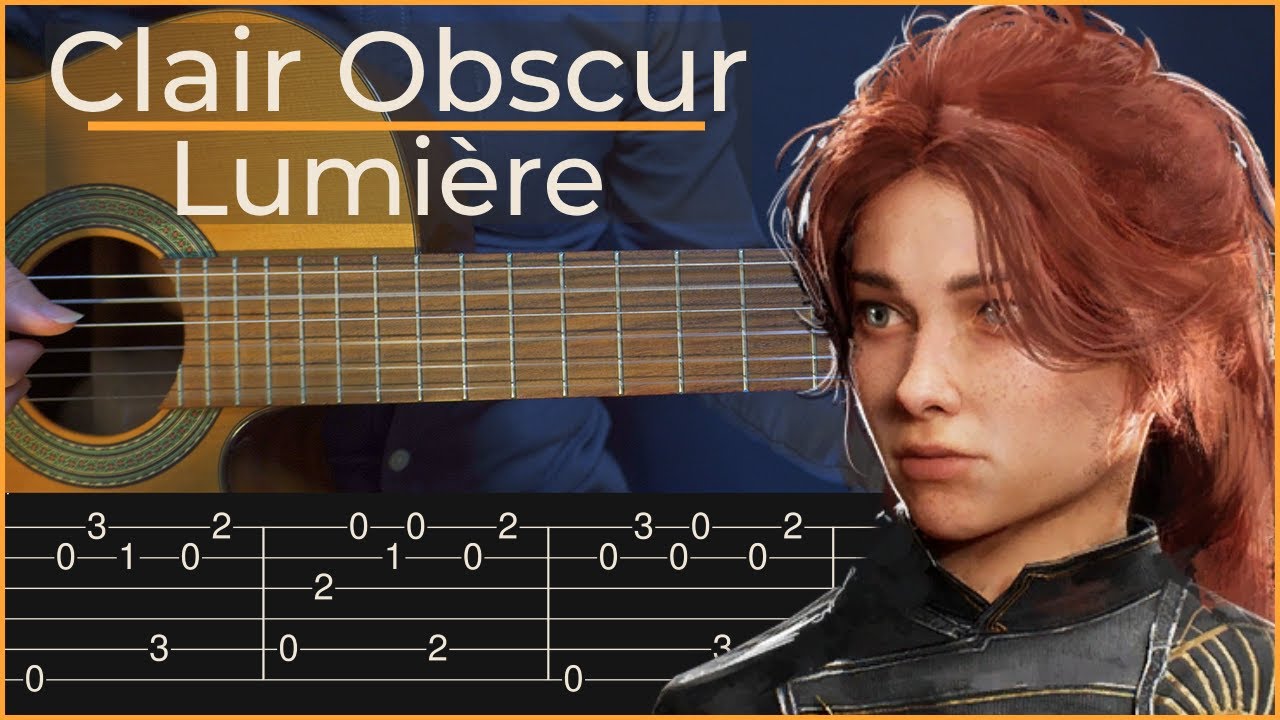 Clair Obscur: Expedition 33 - Lumière (Simple Guitar Tab for Fingerstyle Cover)
