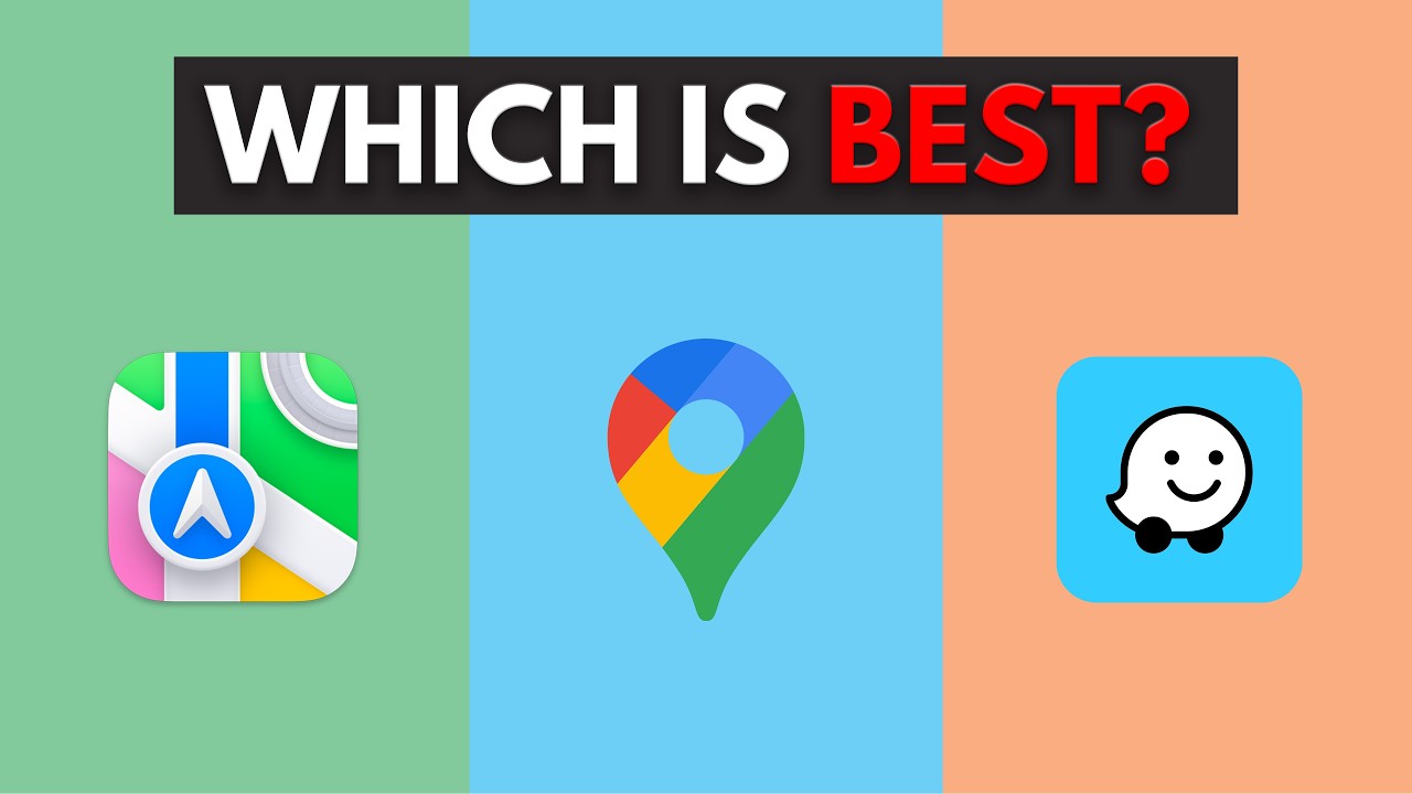 Apple Maps vs Google Maps vs Waze on CarPlay 🚗