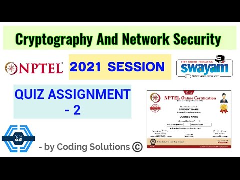 Cryptography And Network Security | Week 2 Answers 2021 | NPTEL ||
