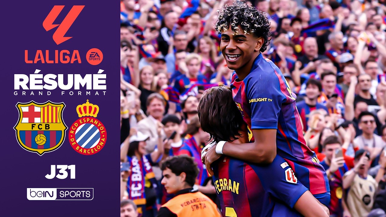 Résumé : YAMAL, RASHFORD et FERRAN offrent le DERBY au Barça !