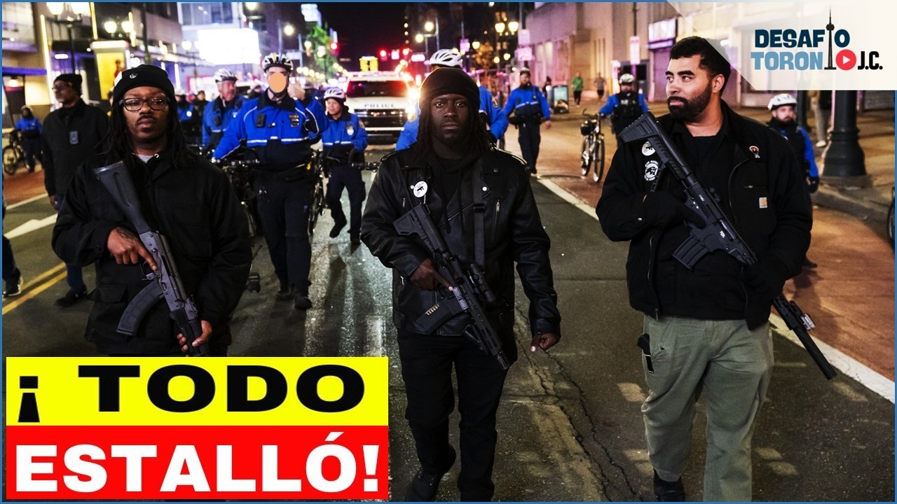 Black Panthers Armados desafían al ICE en EE.UU. 🖤