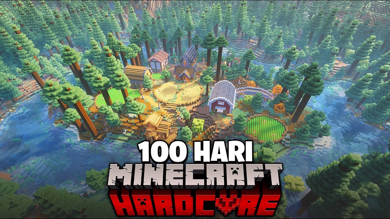 Aku Bertahan Hidup 100 Hari di FOREST di Minecraft Hardcore