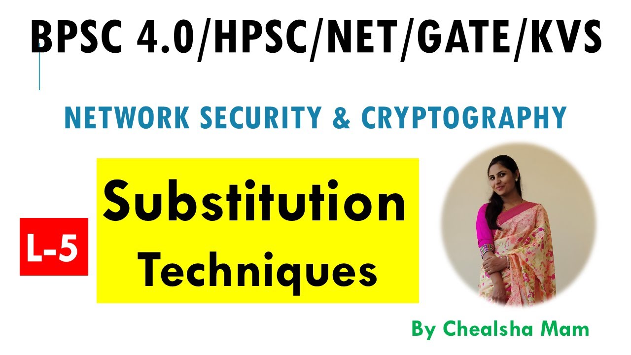 Master Substitution Techniques in Network Security & Cryptography 🔐 by Chealsha Mam