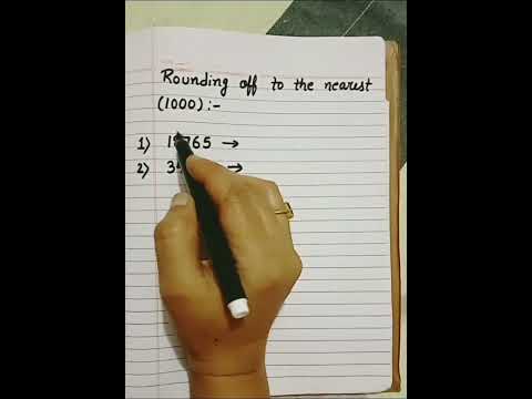 Rounding off to the nearest 1000