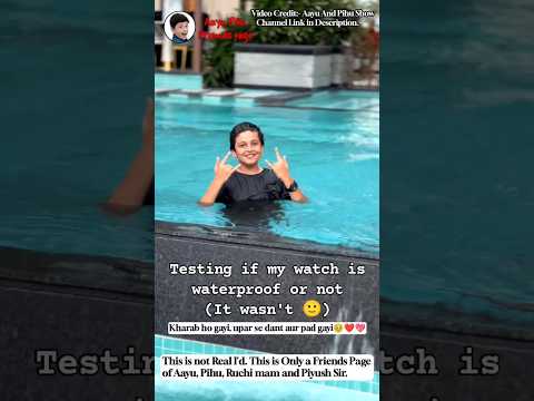 Testing My Watch | KISKI GALTI HAI |PIHOOZZ | Aayu and Pihu Show | Video Credit- β@AayuandPihuShow