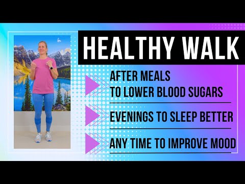 15 Min After Eating Walking Workout to Get Healthy and Lower Blood Sugar